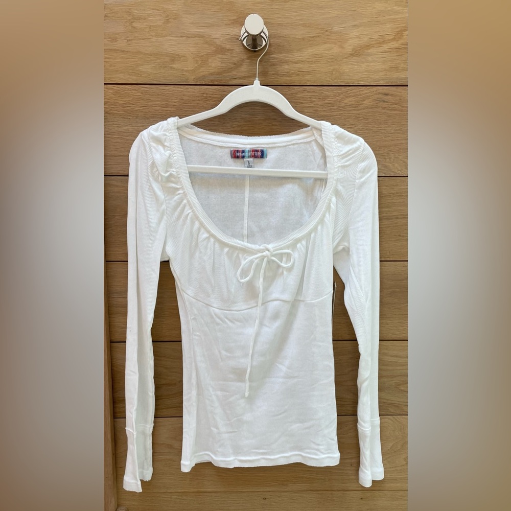 Urban Outfitters Ribbed Scoop Neck Top.  Size L.